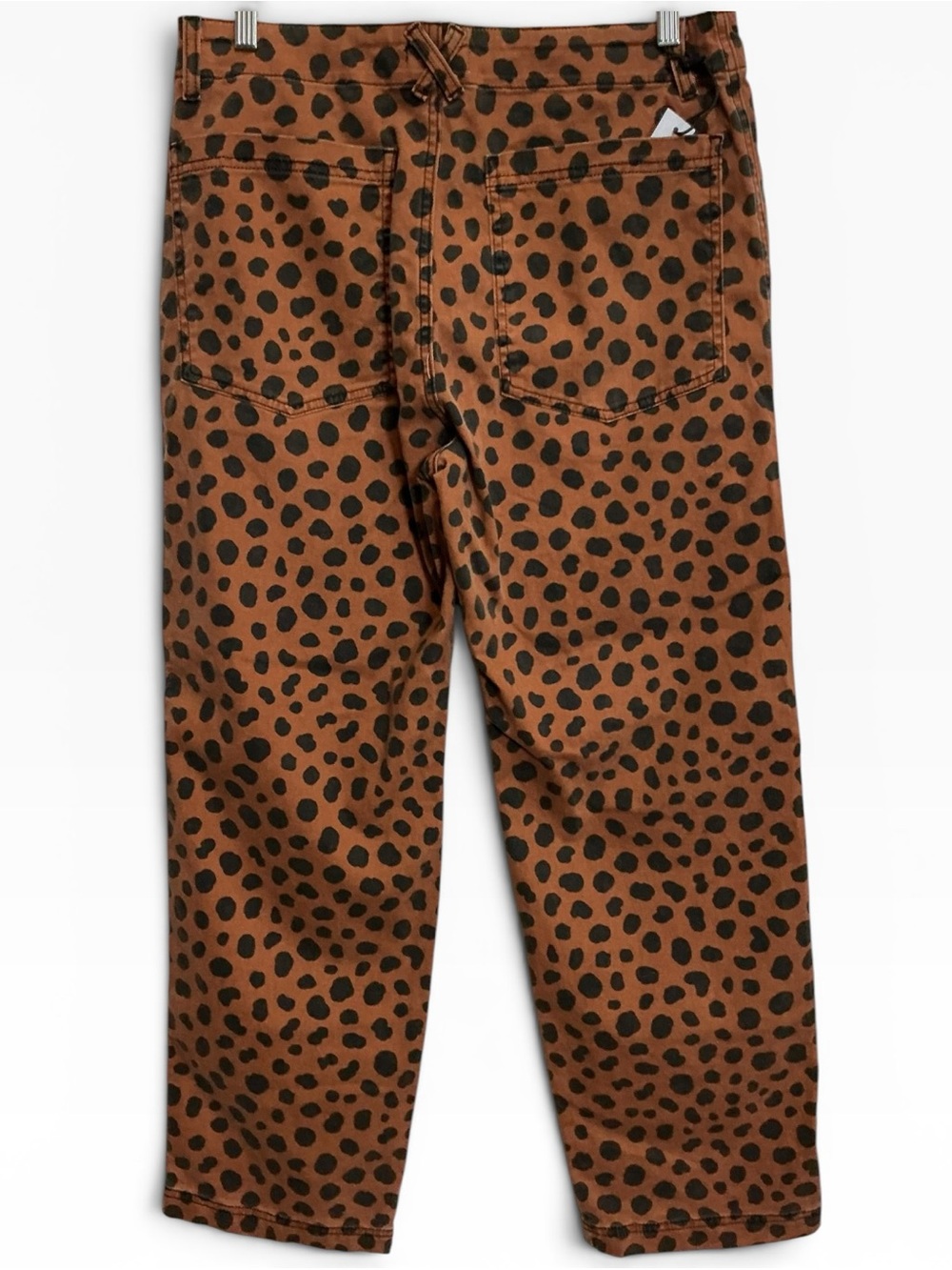NWT ASKK NY Leopard Print‎ Chino Pants Cheetah Straight Leg Size 28 $288 - Picture 3 of 6